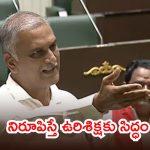 Harish Rao: అసత్య ఆరోపణలు చేస్తే..  నన్ను వెంటనే ఉరితీయండి, అసెంబ్లీలో హరీష్ రావు సంచలనం