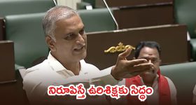 Harish Rao: అసత్య ఆరోపణలు చేస్తే..  నన్ను వెంటనే ఉరితీయండి, అసెంబ్లీలో హరీష్ రావు సంచలనం