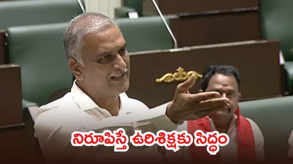 Harish Rao: అసత్య ఆరోపణలు చేస్తే..  నన్ను వెంటనే ఉరితీయండి, అసెంబ్లీలో హరీష్ రావు సంచలనం