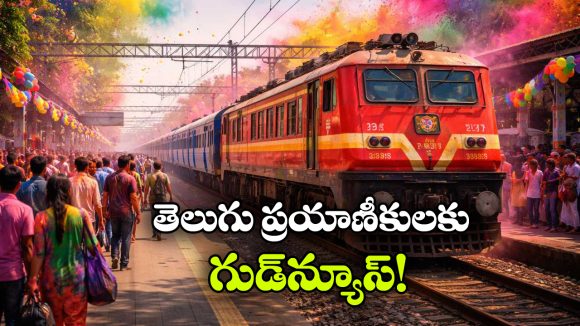 Holi Special Trains: హోలీ వేళ తెలుగు రాష్ట్రాలకు 132 ప్రత్యేక రైళ్లు.. ఇక హ్యాపీగా వెళ్లొచ్చు!