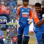 Ind vs Eng 2nd Semi-Final: మ‌రోసారి ఫ్లాప్, ఇంగ్లాండ్ ప్లేయ‌ర్ ను బూతులు తిట్టిన అభిషేక్,   సంజు అర్ధ సెంచ‌రీ.. సంజు సెంచ‌రీ మిస్‌