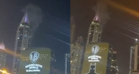 Iran Drone Hits Dubai: మాట తప్పిన ఇరాన్.. దుబాయ్‌లోని మెరీనా టవర్స్‌‌పై డ్రోన్ల దాడి, ఆపై మంటలు