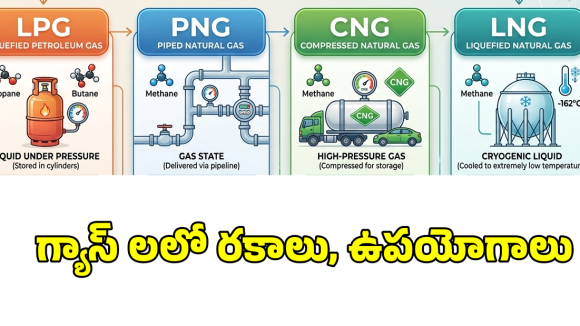 LPG Vs PNG Vs LNG Vs CNG.. ఈ గ్యాస్ ల ఉపయోగాలు, తేడాలేంటి?