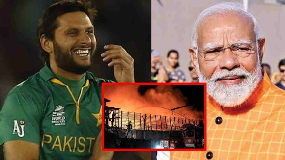 Shahid Afridi: ఆఫ్ఘానిస్తాన్ పై వేసిన బాంబుల‌కు ఇండియా వ‌ణికిపోతోంది !
