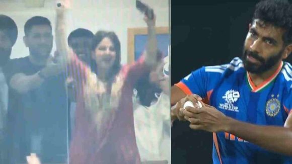 MS Dhoni – Sakshi: స్టెప్ క్యాచ్ ప‌ట్టిన బుమ్రా…ఎగిరి గంతేసిన సాక్షి సింగ్, ప‌రువు తీసిన‌ ధోని