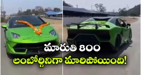 Viral Video: మారుతి 800ను లంబోర్గినిగా మార్చేశాడు, ఈ మెకానిక్ క్రియేటిటీ పీక్స్ అంతే!