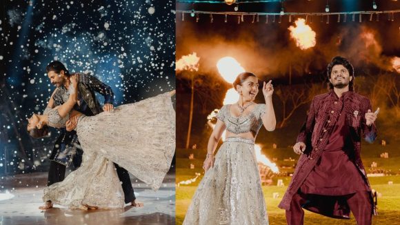 Rashmika -Vijay: సంగీత్ వేడుకల్లో మరింత వినోదంగా.. మెస్మరైజ్ చేసిన విరోష్ జంట!
