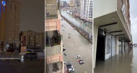 UAE Heavy Rains: యూఏఈని ముంచెత్తిన భారీ వర్షాలు.. షార్జా వీధులు జలమయం, ఆగిన మిస్సైళ్ల శబ్దాలు