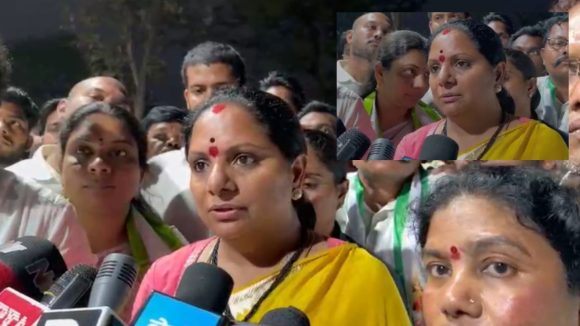 Kavitha: కూల్చిన చోటే ఇళ్లు కట్టించి ఇవ్వాలి.. ఖమ్మం ఆందోళనలో కవిత సంచలన డిమాండ్