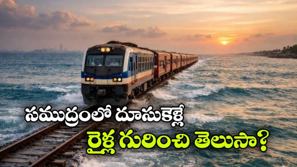 Train On The Sea: నిజంగా వండర్.. ఇక్కడ రైళ్లు సముద్రంలో పరిగెడుతున్నట్లు కనిపిస్తాయి!