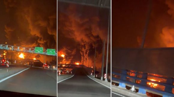 Bombs Iran Oil Depots: ఇరాన్‌ చమురు డిపోలపై వరుసగా బాంబులదాడి, ఎగిసిపడిన మంటలు