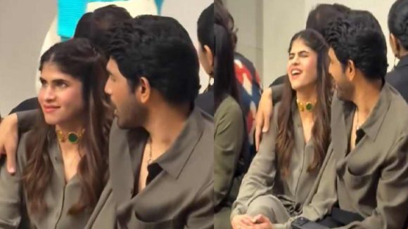 Allu Sirish: ముసిముసి నవ్వులతో ఆకట్టుకున్న కొత్తజంట.. భార్యను దగ్గరకు తీసుకుంటూ ప్రేమ కురిపించిన అల్లు శిరీష్..!