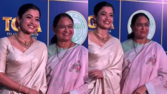 Rashmika Mandanna: అత్తతో గద్దర్ అవార్డ్స్ కు హాజరైన రష్మిక.. ఆకట్టుకున్న కొత్త పెళ్లి కూతురు..!