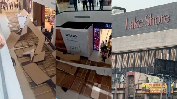 Lake Shore Mall: కూకట్‌పల్లి లేక్ షేర్ మాల్‌లో అపశృతి.. సందర్శకులపై పడ్డ సీలింగ్ బోర్డులు..