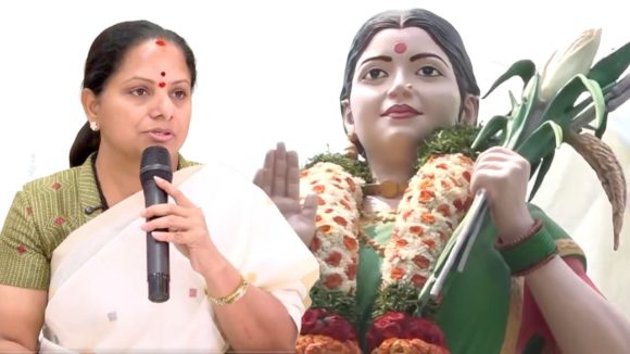 Kalvakuntla Kavitha: బతుకమ్మ లేని విగ్రహం తెలంగాణ ఆత్మకు ప్రతిరూపం కాదు.. రేవంత్ సర్కార్‌పై కవిత ఫైర్!