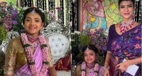 Manchu Lakshmi: ఘనంగా మంచు లక్ష్మి కూతురు విద్యా నిర్వాణ ఓణీల వేడుక..ఫోటోలు వైరల్!