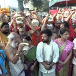 Vijayawada: ఇంద్రకీలాద్రిపై ఆధ్యాత్మిక శోభ.. కనకదుర్గమ్మ సన్నిధిలో వైభవంగా మహా కుంభాభిషేకం