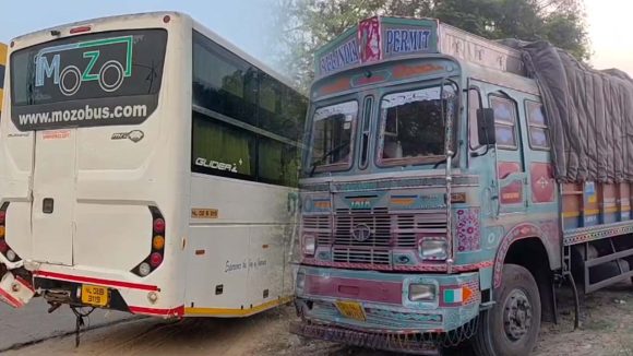 Road Accident: నల్గొండలో ఘోర రోడ్డు ప్రమాదం.. బస్సు లారీ ఢీ, స్పాట్‌లో నలుగురు..