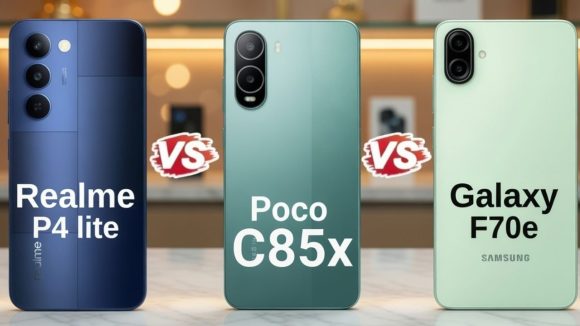 Smartphone Comparison: రియల్‌మి P4 లైట్ vs పోకో C85x vs గెలాక్సీ F70e 5G.. రూ.15000 బడ్జెట్‌లో ఏది బెస్ట్?