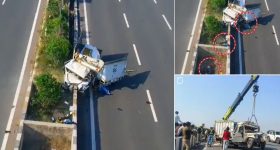 Road Accident: ఘోర రోడ్డు ప్రమాదం.. ట్రక్కు నుంచి ఎగిరిపడ్డ ప్రయాణికులు, స్పాట్‌లో ఎనిమిది మంది