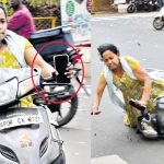 Vijayawada Accident: ఒక చేత్తో సెల్‌ఫోన్.. మరో చేత్తో డ్రైవింగ్.. అదుపుతప్పి కిందపడ్డ యువ‌తి