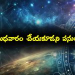 బుధవారం ఆ పనులు అసలు చేయకూడదట