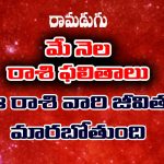 Monthly Horoscope: మే నెల రాశి ఫలితాలు : ఆ రాశి ఉద్యోగులకు లాభాలు – రియల్టర్స్ కు నష్టాలు