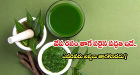 వేప ఆకుల జ్యూస్ తాగుతున్నారా? అయితే ఈ విషయాలు కచ్చితంగా తెలుసుకోవాలి!