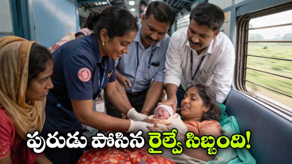 అన్నవరం దగ్గర రైల్లో ప్రసవించిన గర్భిణీ, రైల్వే సిబ్బందిపై నెటిజన్ల ప్రశంసలు!