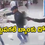 పోలీసులకే సవాల్.. అందరూ చూస్తుండగానే బ్యాంకును ఊడ్చేశారు!