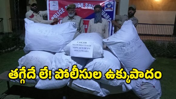 అనంతనాగ్ పోలీసుల మెరుపు దాడి.. భారీగా పట్టుబడ్డ గంజాయి