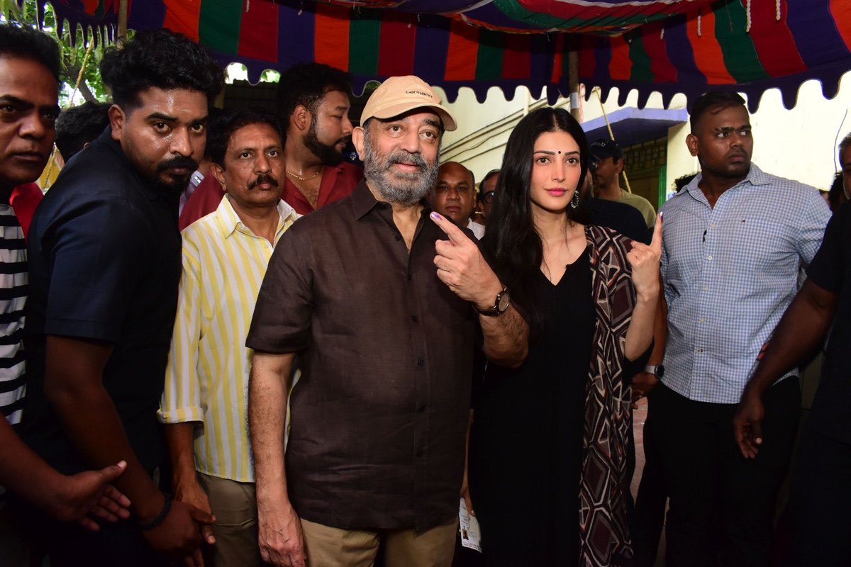Tamilnadu elections 2026 celebrities vote(Image credit: internet) Celebrities vote Photo Gallery
