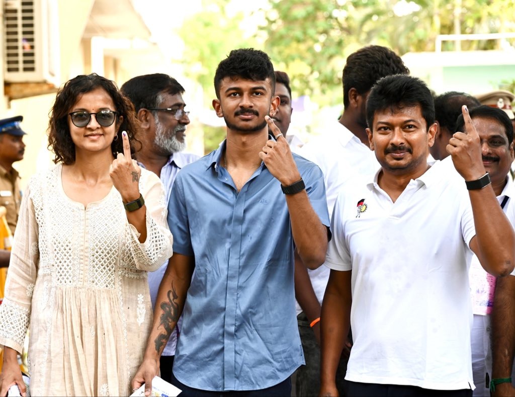 Tamilnadu elections 2026 celebrities vote(Image credit: internet) Celebrities vote Photo Gallery