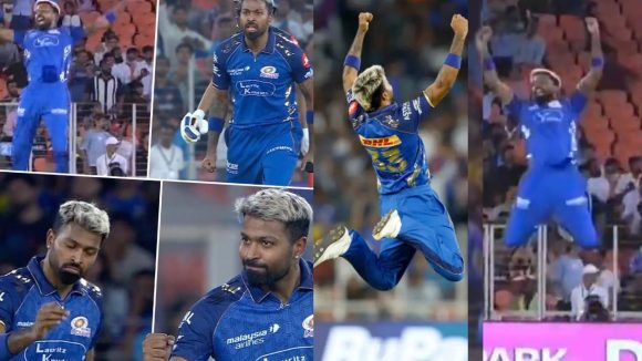 గుజ‌రాత్ పై విజ‌యం..హార్దిక్ పాండ్యా కుప్పిగంతులు..2 మీట‌ర్లు పైకి ఎగిరి మ‌రీ
