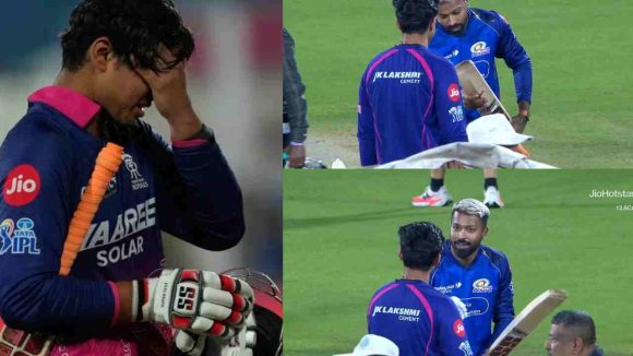 బ్యాట్ లో స్ప్రింగులు ఉన్నాయ‌ని చెక్ చేసిన హార్దిక్ పాండ్యా..క‌న్నీళ్లు పెట్టుకున్న వైభ‌వ్