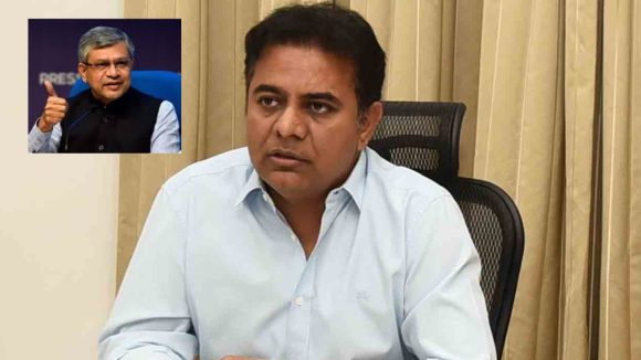 కాజీపేటలో నూతన రైల్వే డివిజన్ ఏర్పాటు.. కేంద్ర మంత్రికి కేటీఆర్ లేఖ