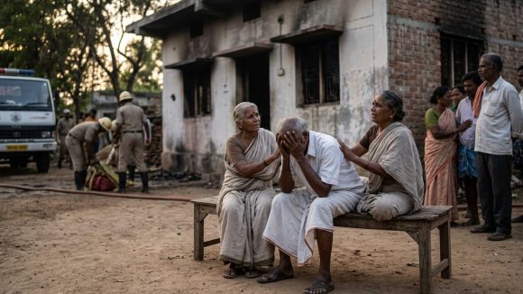 ఆస్తి కోసం కన్నతల్లిదండ్రుల ఇంటికే నిప్పు.. చిలకలూరిపేటలో విషాదం!