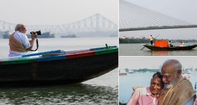 బెంగాల్ అసెంబ్లీ ఎన్నికల సిత్రాలు..  హుగ్లీ నదిలో ప్రధాని మోదీ ప్రయాణం, లాహిరి లాహిరి లాహిరిలో
