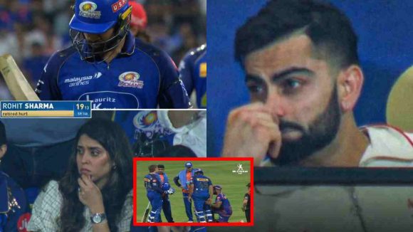 RCB VS MI: రోహిత్ శ‌ర్మ రిటైర్డ్ హర్ట్‌..కోహ్లీకి వైర‌ల్ ఫీవ‌ర్‌..ఆందోళ‌న‌లో ఫ్యాన్స్‌