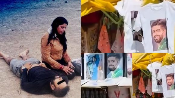 పహల్గామ్ లో బాబర్ ఆజం టీ-ష‌ర్ట్స్ క‌ల‌క‌లం..26 మంది చ‌నిపోయిన చోటే !