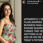 పెళ్లి వార్తలపై ఘాటుగా స్పందించిన త్రిష… ఇంకా ఏమైనా ఉంటే చెప్పండి అంటూ!