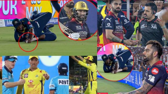రజత్ పాటిదార్ క్యాచ్ పై వివాదం…ధోని లాగానే అంపైర్ల‌తో గొడ‌వ‌ప‌డ్డ‌ కోహ్లీ