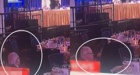 వైట్ హౌస్ విందులో కాల్పులు.. కామ్ గా సలాడ్ తింటున్న సూపర్ ఏజెంట్.. వీడియో వైరల్