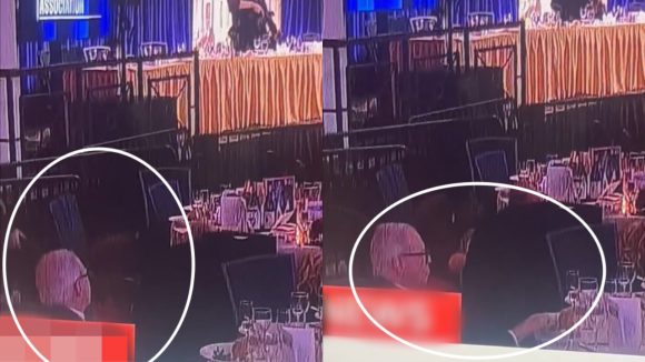 వైట్ హౌస్ విందులో కాల్పులు.. కామ్ గా సలాడ్ తింటున్న సూపర్ ఏజెంట్.. వీడియో వైరల్