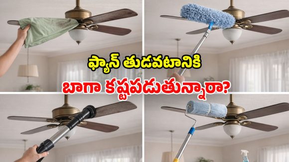 Fan Cleaning: ఫ్యాన్‌కు బాగా దుమ్ము పట్టిందా? నిచ్చెనతో పనిలేకుండా.. ఇలా ఈజీగా క్లీన్ చేయండి!