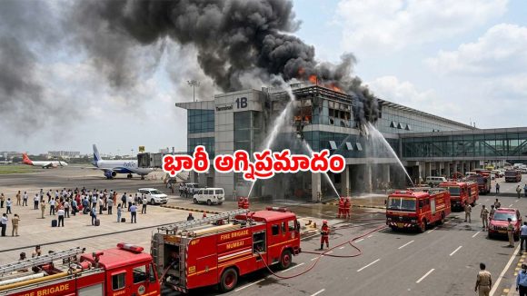 ముంబై ఎయిర్‌పోర్టులో భారీ అగ్నిప్రమాదం.. ప్రాణభయంతో ప్రయాణికుల పరుగులు!