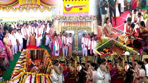బాసర క్షేత్రంలో సీఎం రేవంత్ రెడ్డి.. మనవడి అక్షరాభ్యాసం.. ఆలయ అభివృద్ధికి శ్రీకారం!