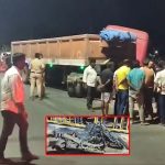 అన్నమయ్య జిల్లాలో ఘోర రోడ్డు ప్రమాదం.. బైక్‌ను ఢీ కొట్టిన లారీ.. తండ్రి, పసిపాప మృతి