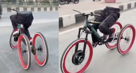 అవాక్కయ్యే దృశ్యం.. సైకిల్ తొక్కుతున్న ఘోస్ట్.. చూస్తే షాక్ అవ్వాల్సిందే!