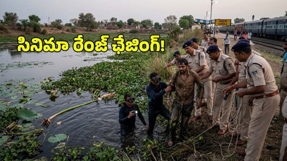వారెవ్వా.. పోలీసులకు చుక్కలు చూపించిన ‘నీటి దొంగ’.. అరెస్ట్ సీన్ మాములుగా లేదుగా!